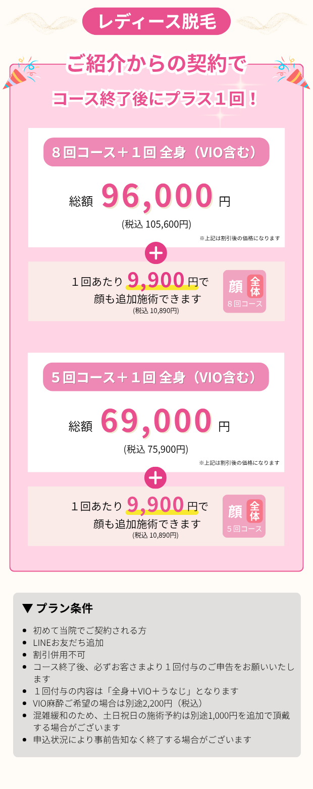 レディース脱毛